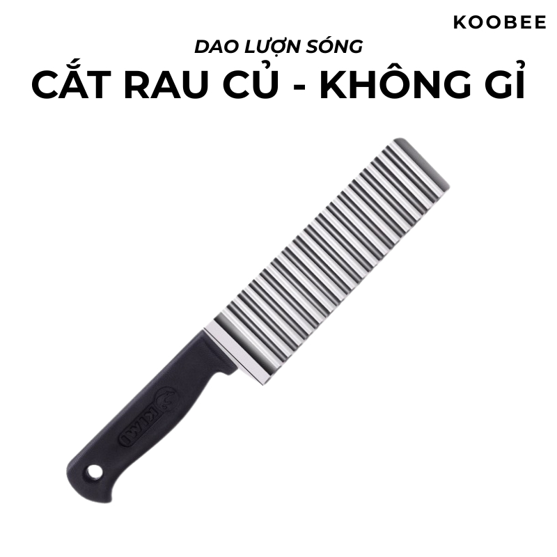 Dao Lượn Sóng Cắt Rau Củ Thép Không Gỉ KooBee – Cắt Rau Củ Đẹp Mắt, Trang Trí Món Ăn Hấp Dẫn Hơn (NB06)
