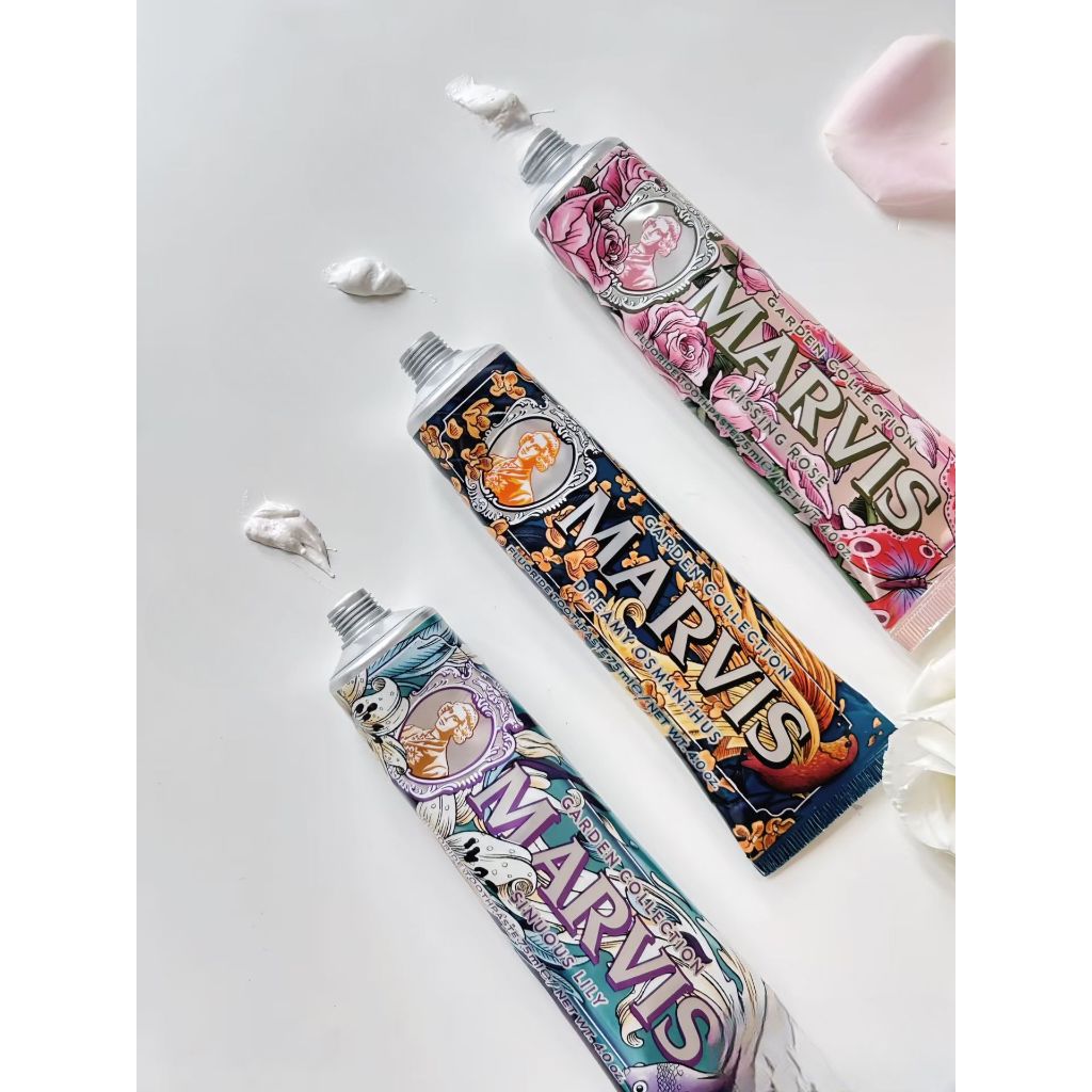 Còn hàng/hàng chính hãng MARVIS Ý thạch men răng marvis toothpaste 75ml hương thơm hơi thở tươi mát