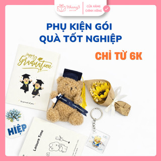 Móc Khóa Tốt Nghiệp & Thiệp Quà tặng Tốt Nghiệp, Phụ kiện Gói Quà Cute - Tặng Bạn gái, Tốt Nghiệp