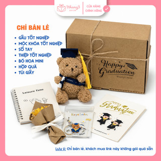 Móc Khóa Tốt Nghiệp & Thiệp Quà tặng Tốt Nghiệp, Phụ kiện Gói Quà Cute - Tặng Bạn gái, Tốt Nghiệp