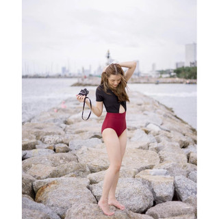 Đồ Bơi Bikini Liền Thân Dài Tay Kín Đáo Phong Cách Hàn Quốc