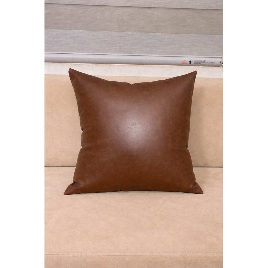 ( Vỏ Gối ) Vỏ gối trơn chất liệu Da Cleo chất lượng bền bỉ.