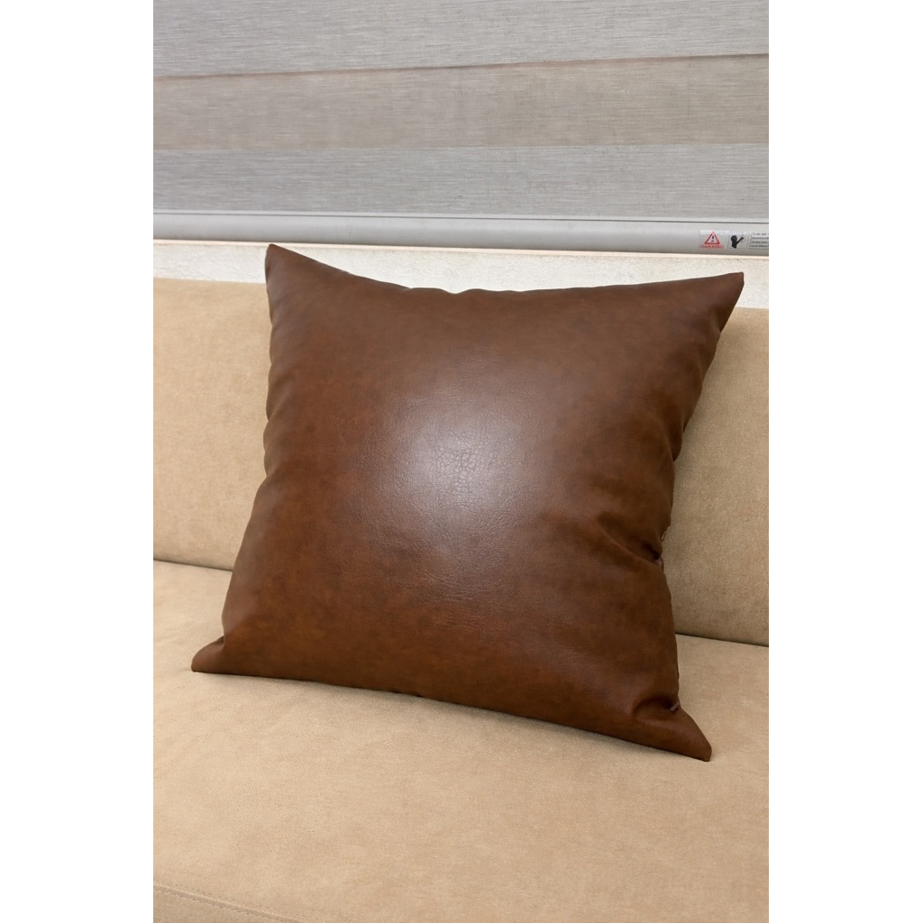 Gối tựa lưng, Gối decor, Gối ôm chất liệu Da Cleo cao cấp bền bỉ. Gối Trơn.