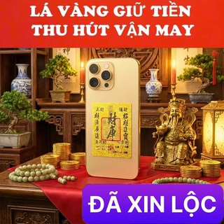 Comb 5 / 10 / 20 Miếng Dán Giữ Tiền Phong Thủy Dán Điện Thoại Bỏ Ví Tụ Lộc Giữ Tài , có keo dán