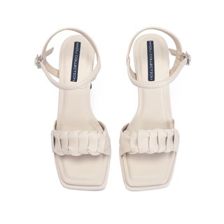 [BST NHÃ] Giày Gót Vuông 7P Sandal Quai Ngang Đan Dây BELLE HADU M983 Da PU Cao Cấp BH 12T