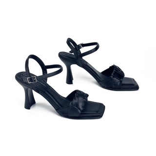 [BST NHÃ] Giày Gót Vuông 7P Sandal Quai Ngang Đan Dây BELLE HADU M983 Da PU Cao Cấp BH 12T