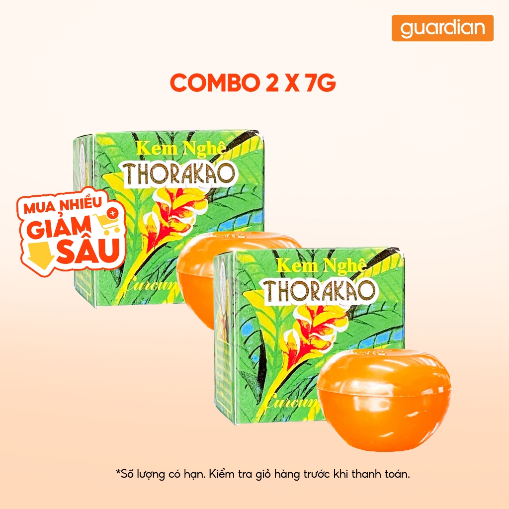 Combo Kem Nghệ Thorakao Giúp Sáng Da Chiết Xuất Nghệ 7g