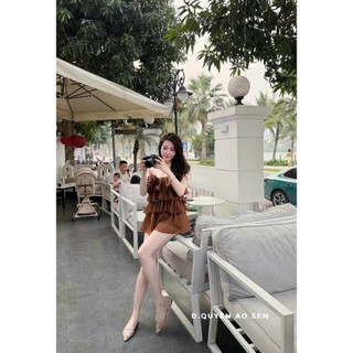 SET ÁO 2S TẦNG XẾP LY ĐÍNH HOA MIX QUẦN HOT HIT