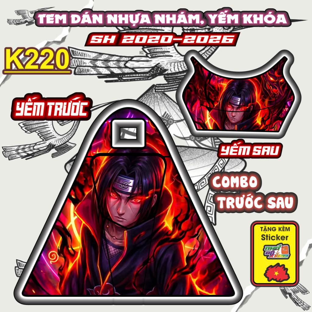 Tem Dán Nhựa Nhám SH Đủ Đời 2020-2026- Cắt Sẵn Theo Khuôn, Mua Về Chỉ Việc Dán.