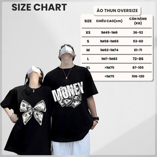 Áo Thun Cặp Đôi Chepol Unisex, Form Rộng, In Money, Áo Phông Nam Nữ Chất Cotton, Co Giãn, Dày Dặn, Thoáng Mát - CP_10077