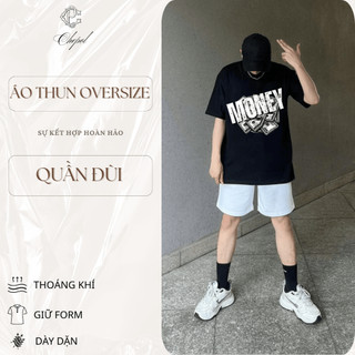 Áo Thun Cặp Đôi Chepol Unisex, Form Rộng, In Money, Áo Phông Nam Nữ Chất Cotton, Co Giãn, Dày Dặn, Thoáng Mát - CP_10077