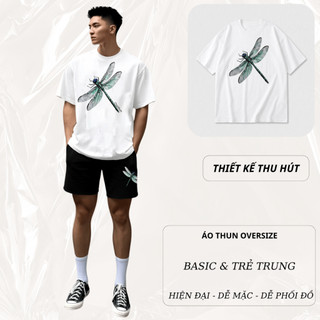 Bộ Áo Thun Nam CHEPOL Form Rộng, Cổ Tròn, Phối Quần Đùi, In Họa Tiết, Chất Cotton (ÁO THUN TRẮNG+ QUẦN ĐÙI ĐEN)-CP_10372