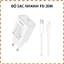 Bộ sạc nhanh HOCO C143A PD 20W kèm cáp Type C 1m – Sạc nhanh ổn định, dùng cho điện thoại cổng 8 chân