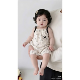 Body 2 Dây Cho Bé Sơ Sinh Mùa Hè – Romper Cotton Mềm Mát Hình Trái Cây & Hello Kitty Siêu Cute