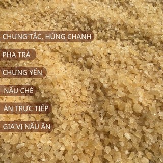 Đường Phèn Vàng Vụn Quảng Ngãi Hồn Quảng – Đường Phèn Nhỏ Nguyên Chất Nhanh Tan Chưng Yến, Nấu Chè, Trị Ho (500g/1kg)