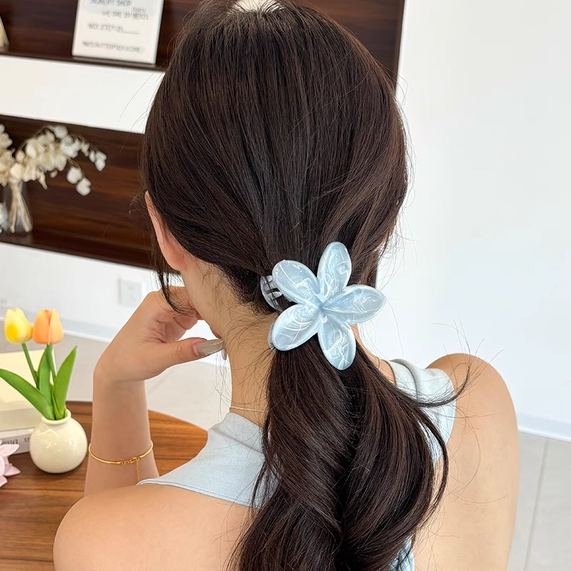 Kẹp Tóc Hoa sứ Child Kẹp tóc hoa Nhiều Màu Sắc Phong Cách Hawaii