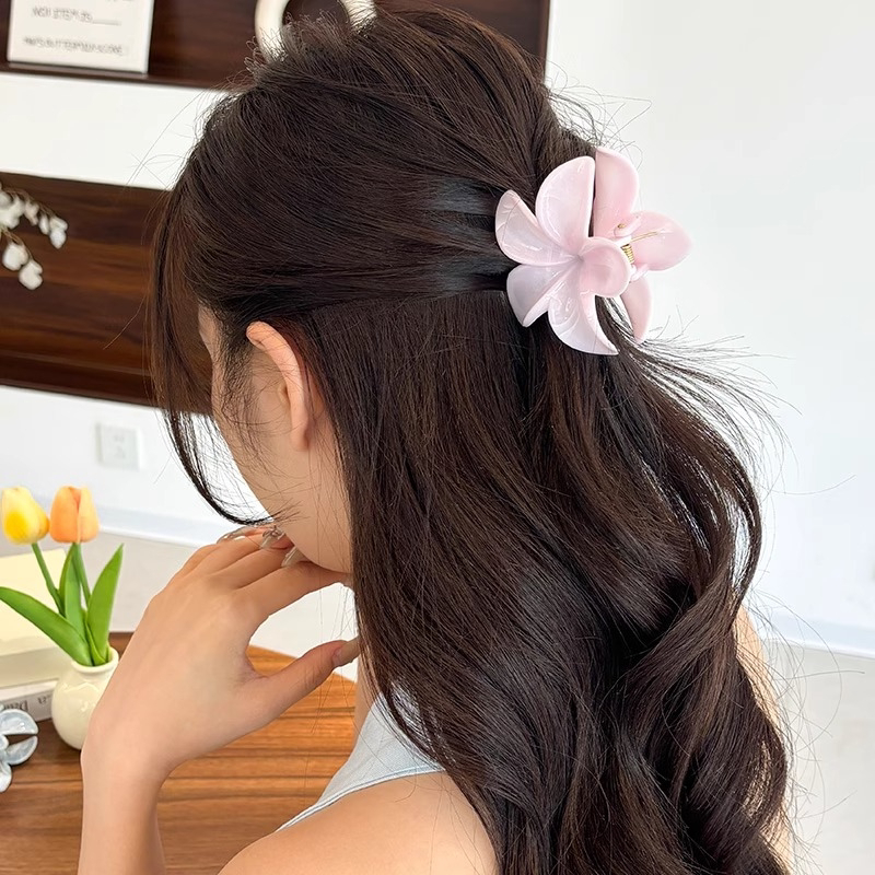Kẹp Tóc Hoa sứ Child Kẹp tóc hoa Nhiều Màu Sắc Phong Cách Hawaii