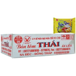 Bún Tôm Thái Ăn Liền Bích Chi -  60gr (Thùng 30 Gói) Bích Chi - Bún Tôm Thái Ăn Liền 60gr (Thùng 30 Gói)