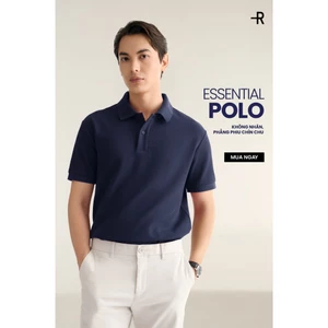 Áo Polo Tay Ngắn Nam Thêu Logo Phối Cổ Form Fitted - Routine 10F25POL005