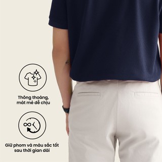 [🔥HOT] Áo Polo Tay Ngắn Nam Thêu Logo Phối Cổ Form Fitted - Routine 10F25POL005