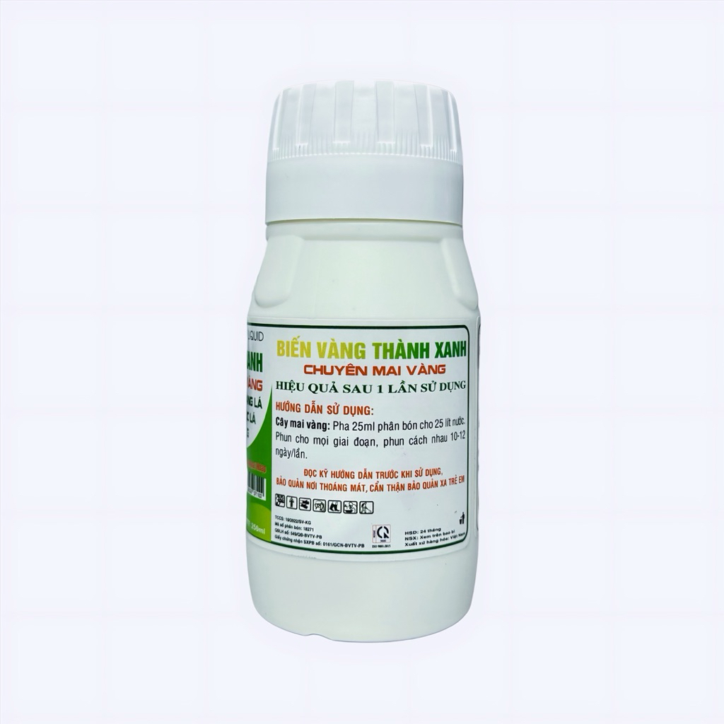 Phân Bón Lá Biến Vàng thành xanh chai 250ml