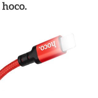 Cáp sạc dây dù Hoco X14 cổng LaiNing, dài 2M, Max 2.4A