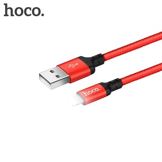 Cáp sạc dây dù Hoco X14 cổng LaiNing, dài 2M, Max 2.4A