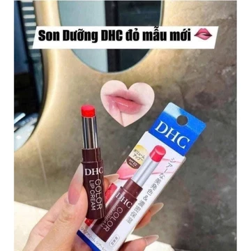 SON DƯỠNG DHC ĐỎ MẪU MỚI - Mềm môi – Đỏ tự nhiên – Cấp ẩm 12 giờ - Bổ sung thành phần chống nắng SPF 22 PA++