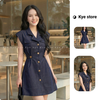 Đầm thiết kế Denim dress chất liệu lụa jean cao cấp