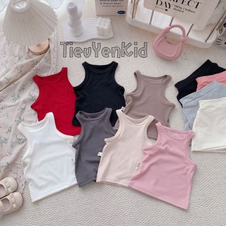 Quần áo trẻ em, Áo 3 lỗ bé gái thun tăm nhiều màu 9-26kg A570 Tiểu Yến KID