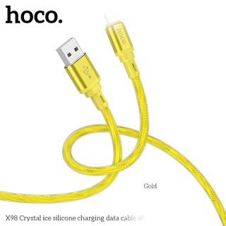 Cáp sạc nhanh Hoco X98 cổng LaiNing, max 2.4A, dài 1M