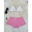 Set bikini DTD đi biển kiểu áo 2 mảnh kèm quần short mini chất thun co giãn, đồ bơi quần đùi