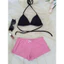 Set bikini DTD đi biển kiểu áo 2 mảnh kèm quần short mini chất thun co giãn, đồ bơi quần đùi