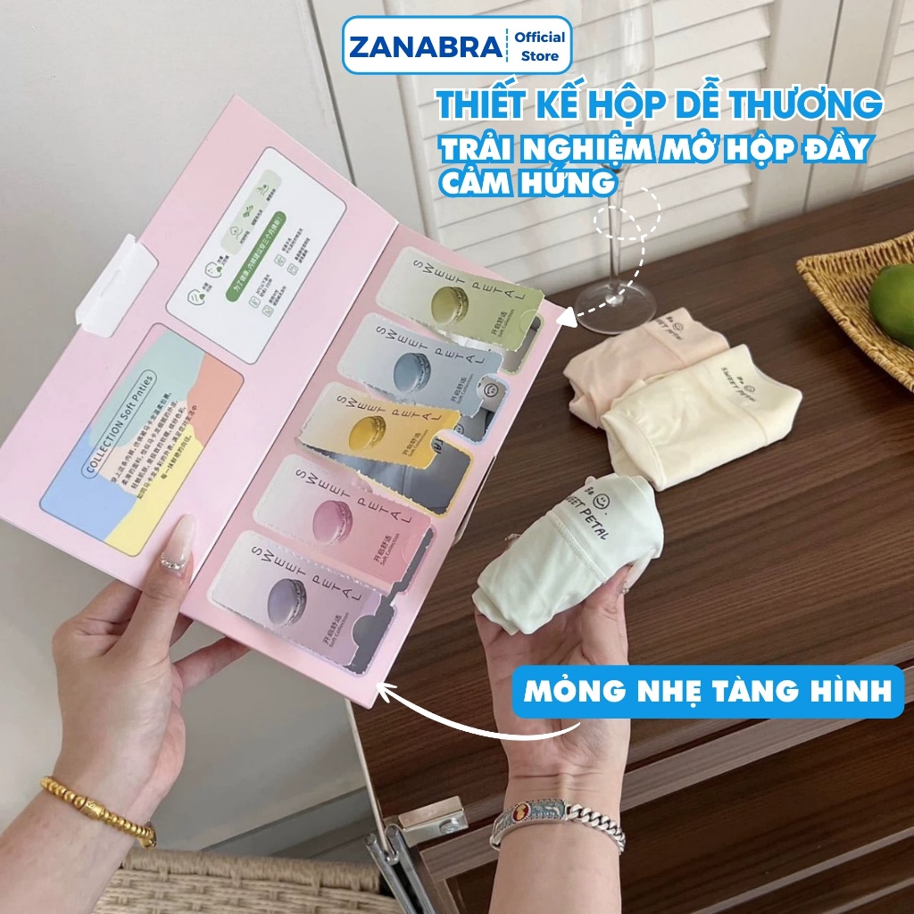 Quần Lót Đùi Nữ Su Không Lộ Viền - Quần Boxer Mặc Váy Đáy Cotton Kháng Khuẩn ZANABRA L5422