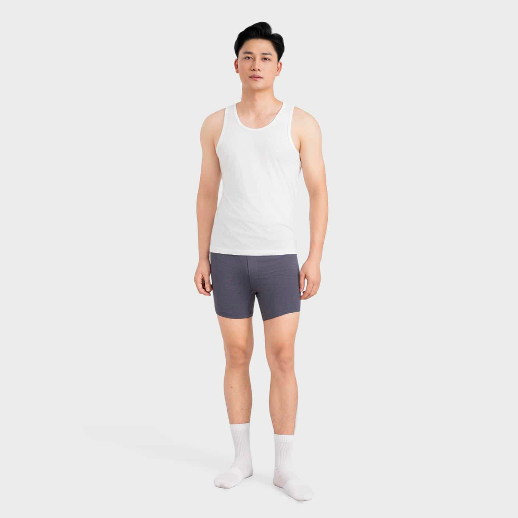 Quần Short mặc nhà Nam Insidemen Regular Fit Công nghệ dệt nhuộm sợi ISOR15A0H0