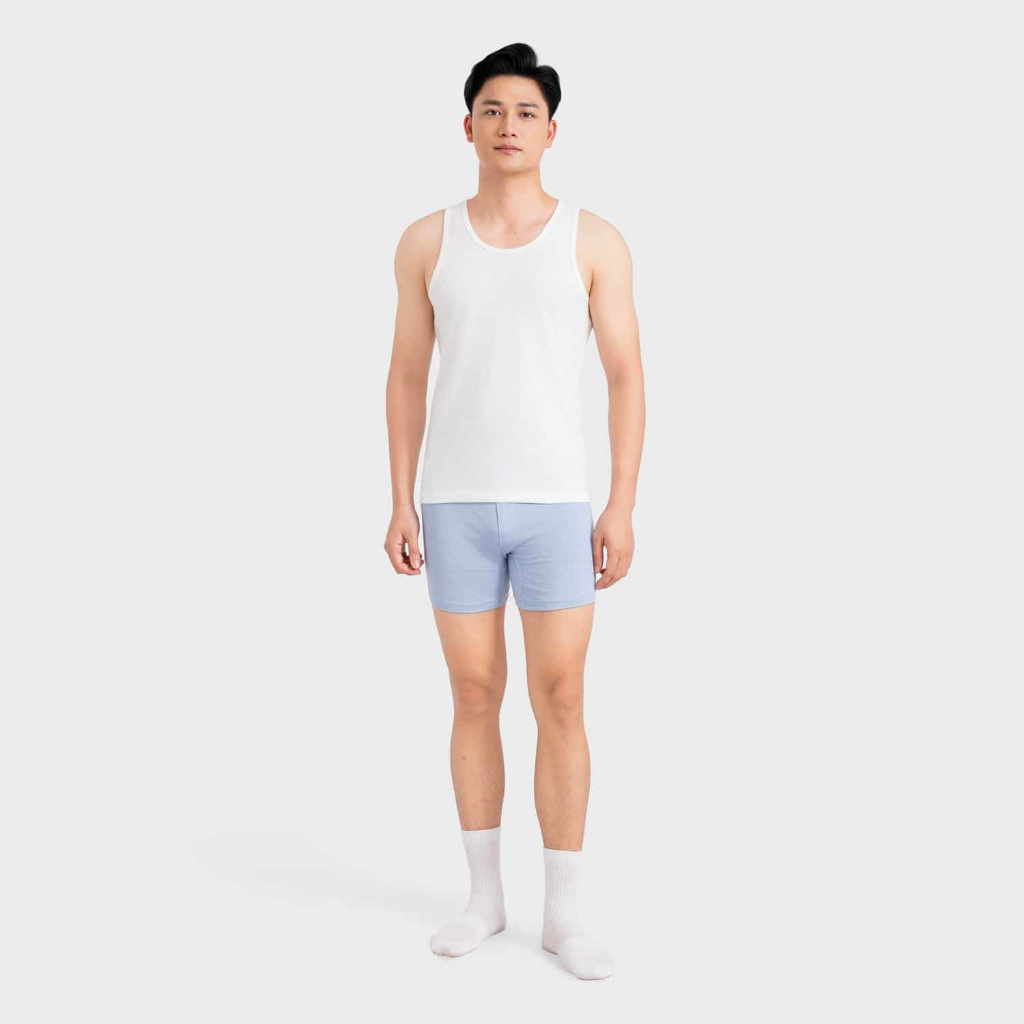 Quần Short mặc nhà Nam Insidemen Regular Fit Công nghệ dệt nhuộm sợi ISOR15A0H0