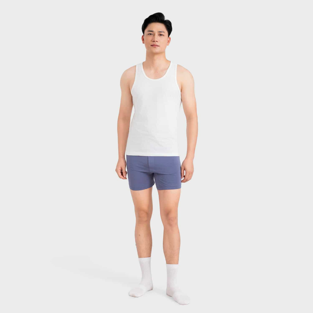 Quần Short mặc nhà Nam Insidemen Regular Fit Công nghệ dệt nhuộm sợi ISOR15A0H0
