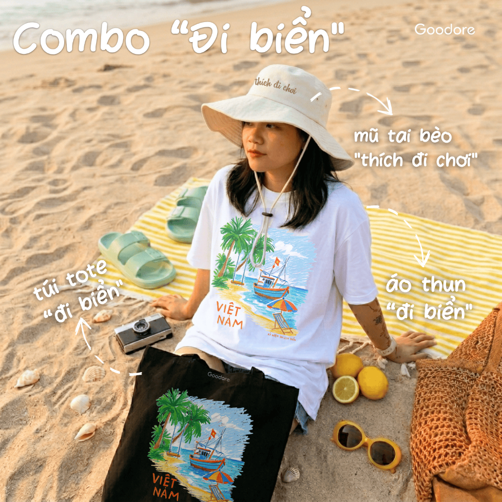 Mũ tai bèo du lịch Goodore kiểu dáng cao bồi phong cách, phù hợp đi dã ngoại, camping hội nhóm