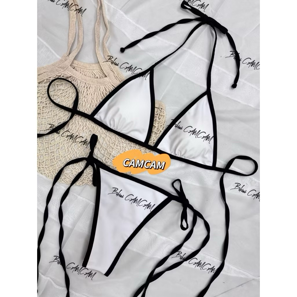 Bikini đồ bơi mẩu viền đủ màu phom ôm mông slay gợi cảm(sẳn hàng-hoả tốc)