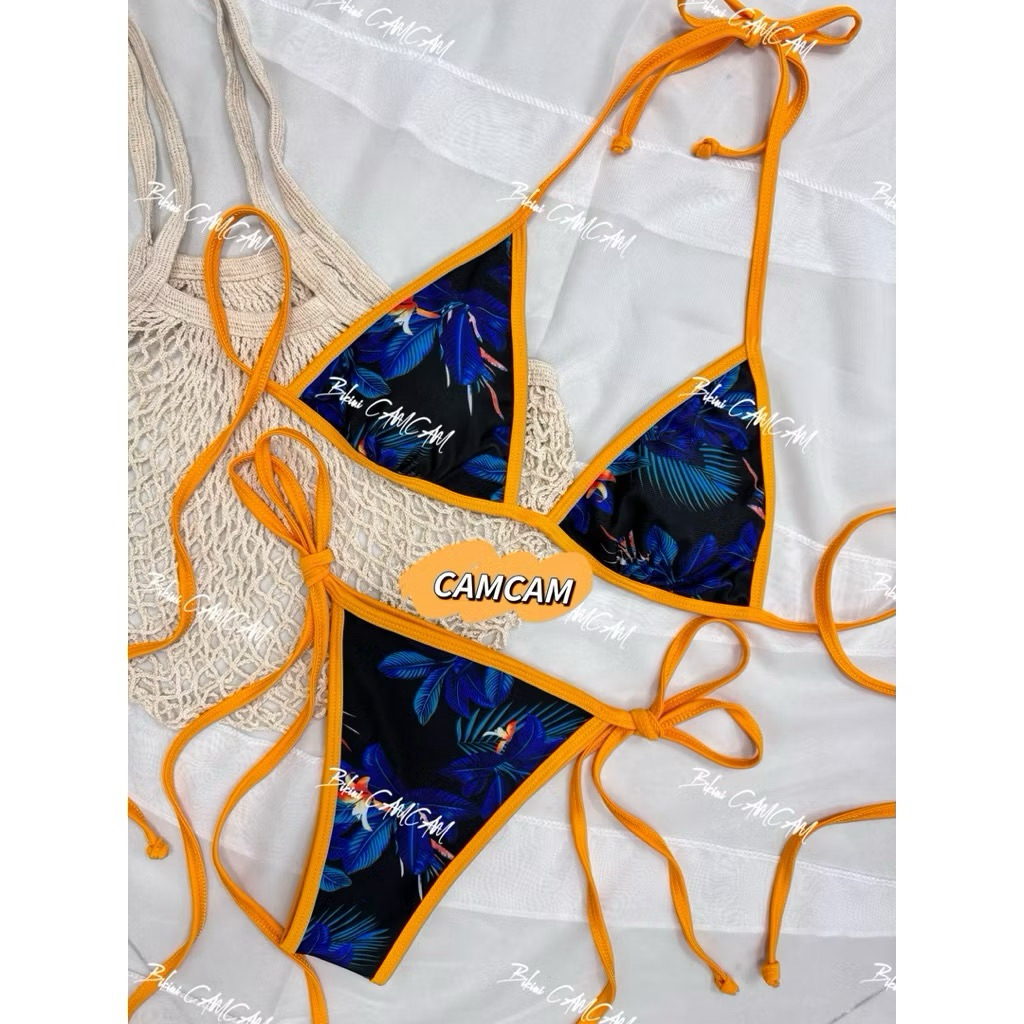 Bikini đồ bơi mẩu viền đủ màu phom ôm mông slay gợi cảm(sẳn hàng-hoả tốc)