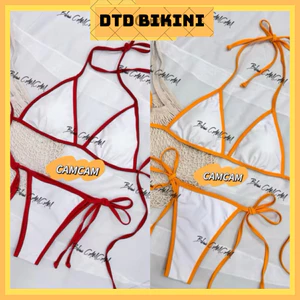 Bikini đồ bơi mẩu viền đủ màu phom ôm mông slay gợi cảm(sẳn hàng-hoả tốc)