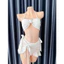 Bikini DTD 2 Mảnh Kèm Khăn Khoen Trái Tim Cao Cấp, Set Bikini 3 Chi Tiết Sang Chảnh, Quyến Rũ
