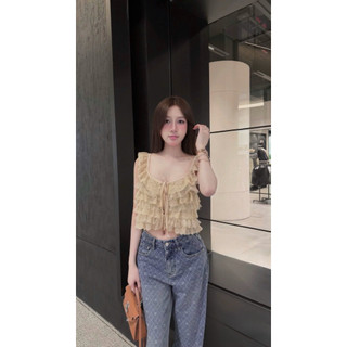 •𝙆𝙞𝙣𝙜𝙨𝙝𝙤𝙥𝙗𝙚𝙖𝙪𝙩𝙮•Áo Ren Tầng Dây Nơ MPB