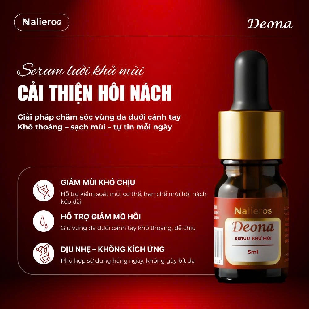 Serum - Deona Lười Dứt Điểm Hôi Nách - Giảm Tiết Mồ Hôi, Thông Thoáng Cả ngày