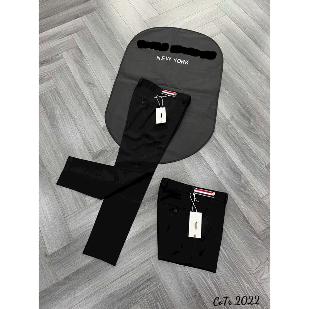 ⚡️[Hight Quality] Quần Âu Nam Nữ 1h0m Br Trouser Pants - Điểm Nhấn Kẻ Màu Bên Cạp Phối Cúc Vàng Cao Cấp
