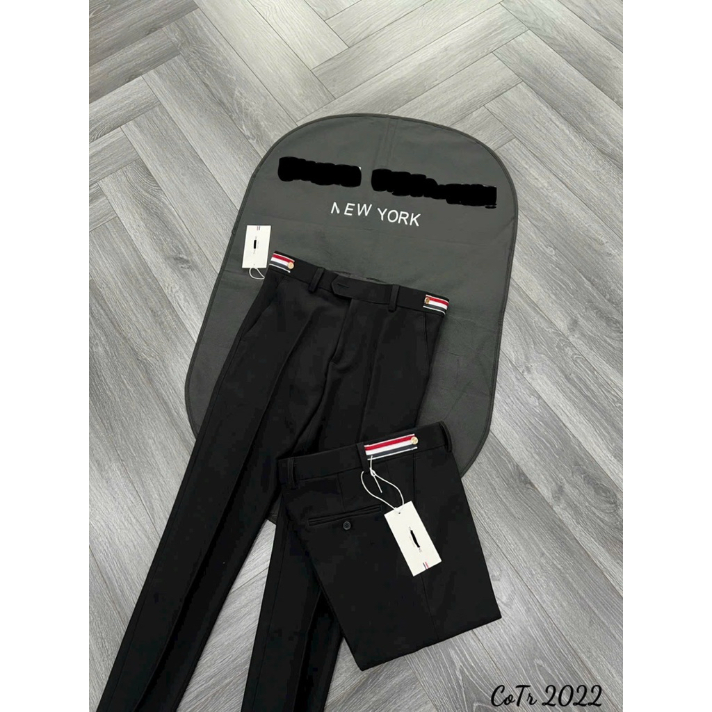 ⚡️[Hight Quality] Quần Âu Nam Nữ 1h0m Br Trouser Pants - Điểm Nhấn Kẻ Màu Bên Cạp Phối Cúc Vàng Cao Cấp
