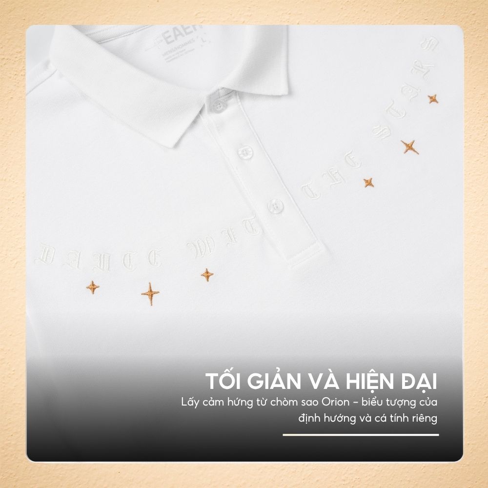 ÁO POLO ORION họa tiết ngôi sao tối giản, form chuẩn nam tính, chất vải Cotton Micro thoáng mát, du lịch hè - FEAER