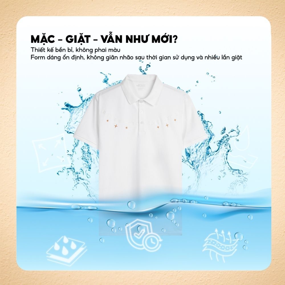ÁO POLO ORION họa tiết ngôi sao tối giản, form chuẩn nam tính, chất vải Cotton Micro thoáng mát, du lịch hè - FEAER