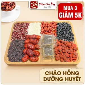 Set 7 Gói Cháo hồng dưỡng huyết, đẹp da, bổ huyết, trẻ lâu, cháo đen mix 8 vị
