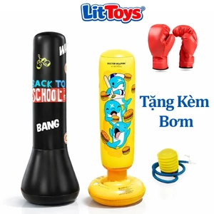 Bộ Đồ Chơi Đấm Bốc Hơi Boxing ToysLit Tặng Kèm Bơm Giúp Bé Rèn Luyện Thể Chất Và Sức Khỏe